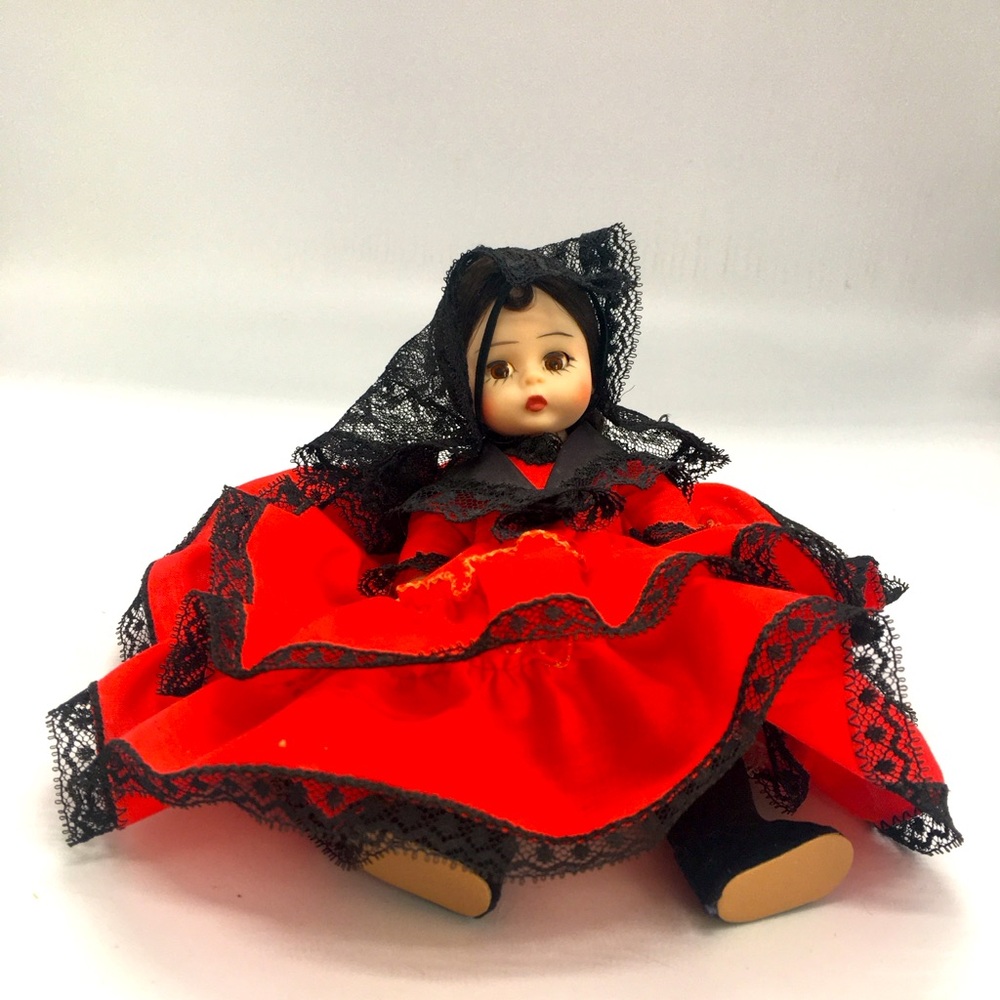 VTG Madame Alexander Spanish Dancer International 8" Doll #595 Eyes Open-Close